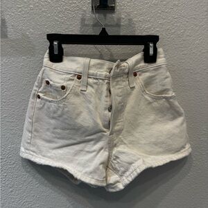 While Jean shorts